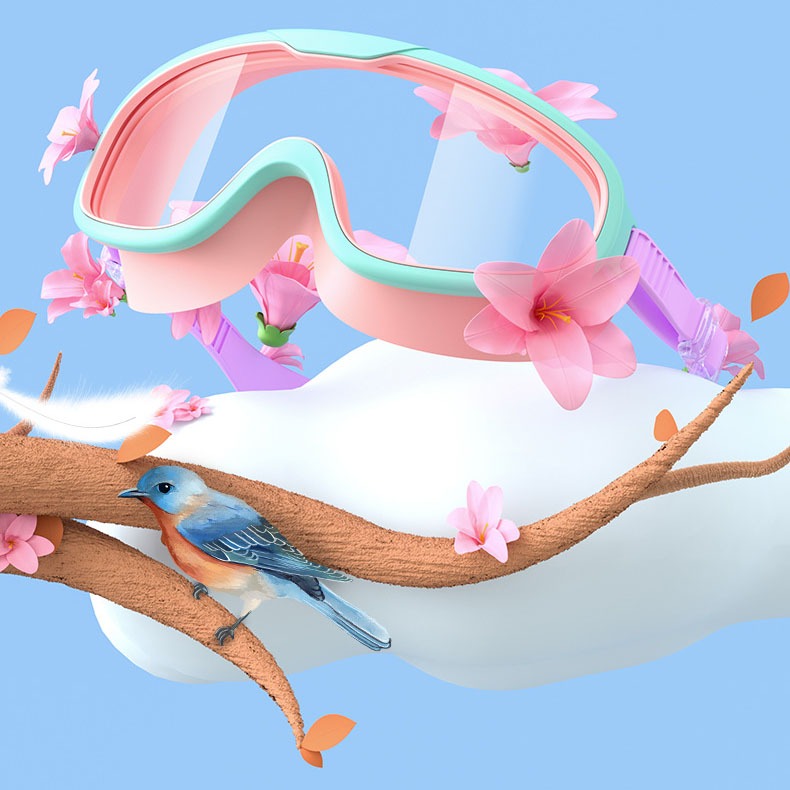 Kính Bơi Trẻ Em Tặng Kèm Bịt Tai Kính Bơi Cho Bé Tầm Nhìn Rộng Chống UV Dây Đeo Êm Ái Cleacco SG1885 Boro Sport