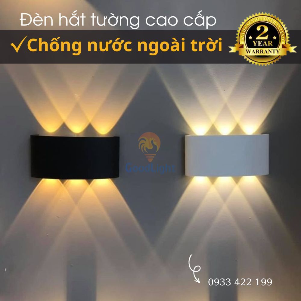 Đèn trang trí hắt tường phòng khách phòng ngủ sân vườn ngoài trời chống nước phong cách hiện đại, điểm nhấn không gian