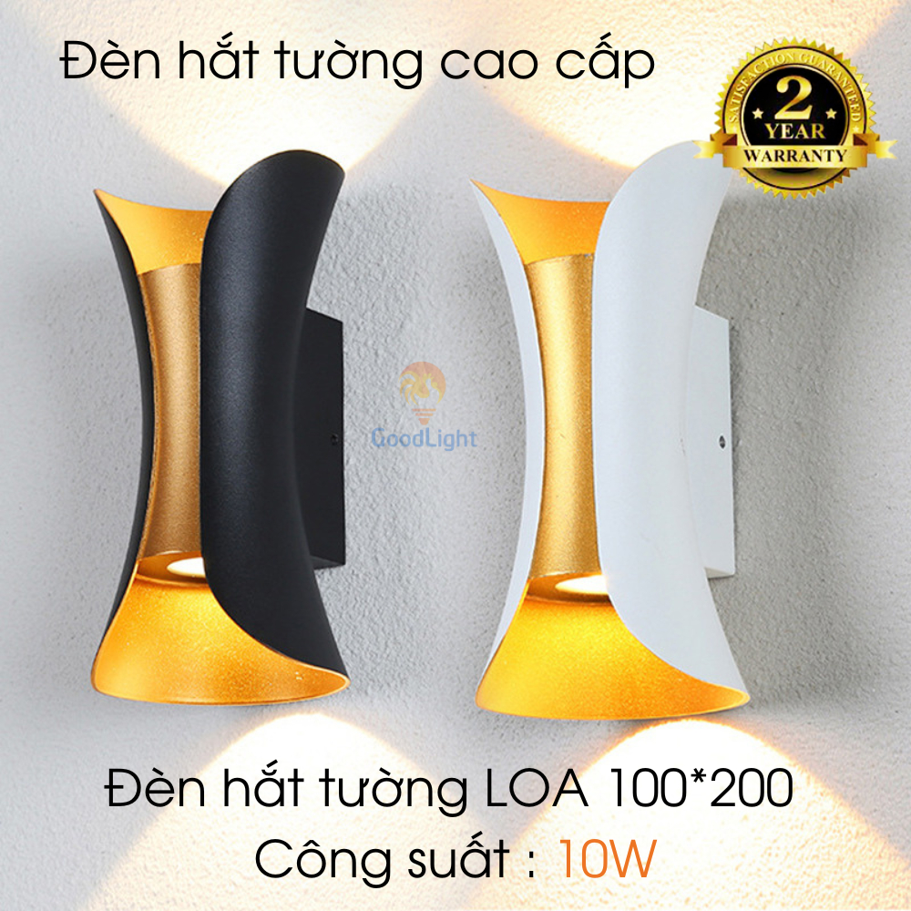 Đèn trang trí hắt tường phòng khách phòng ngủ sân vườn ngoài trời chống nước phong cách hiện đại, điểm nhấn không gian