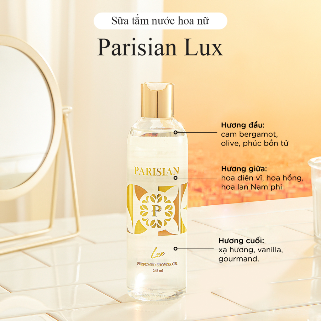 Sữa tắm Nước hoa Nữ Parisian 265ml