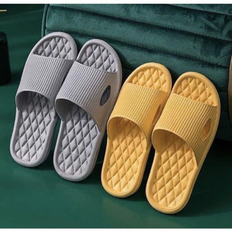 Dép đi trong nhà, văn phòng đế trám chống trơn trượt nhiều màu sắc.