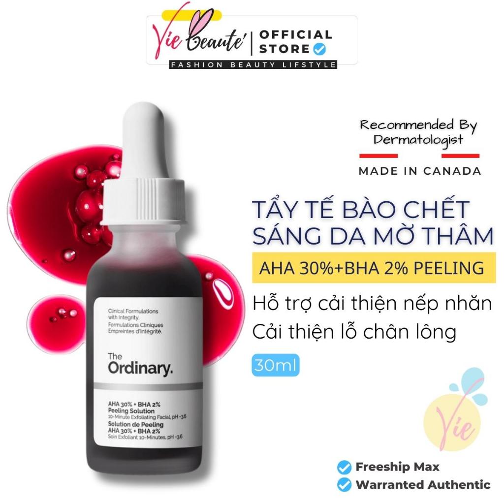 The Ordinary AHA 30%+BHA 2% Peeling Solution 30ml Serum Thanh Lọc Da - The Ordinary