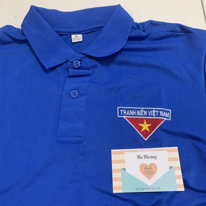 Áo Thun Đoàn Nam Nữ Vải Cao Cấp Logo Thêu Loại 1