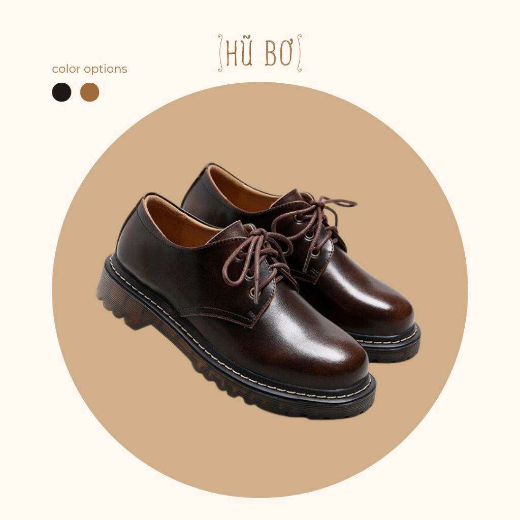 Original shoes - Giày da bò nữ phong cách vintage, retro