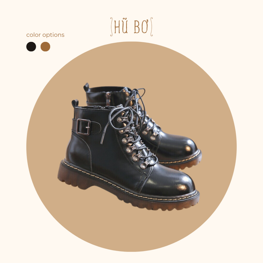 Copper boots - Boots da bò phong cách vintage, retro