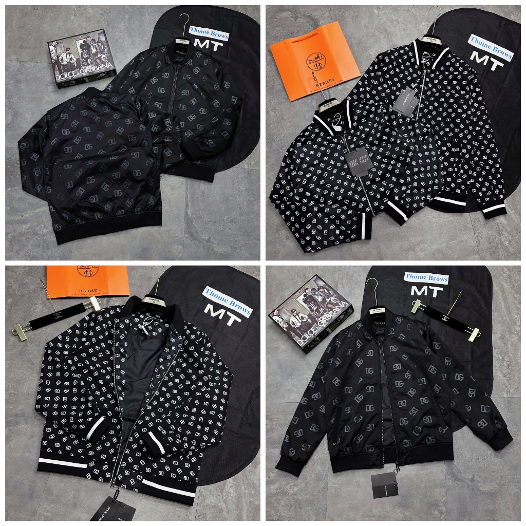 Áo Khoác Bomber Nam Đê Gờ In Logo Toàn Thân Siêu Đẹp - Áo Khoác Nam Bomber Đê Gờ Cao Cấp