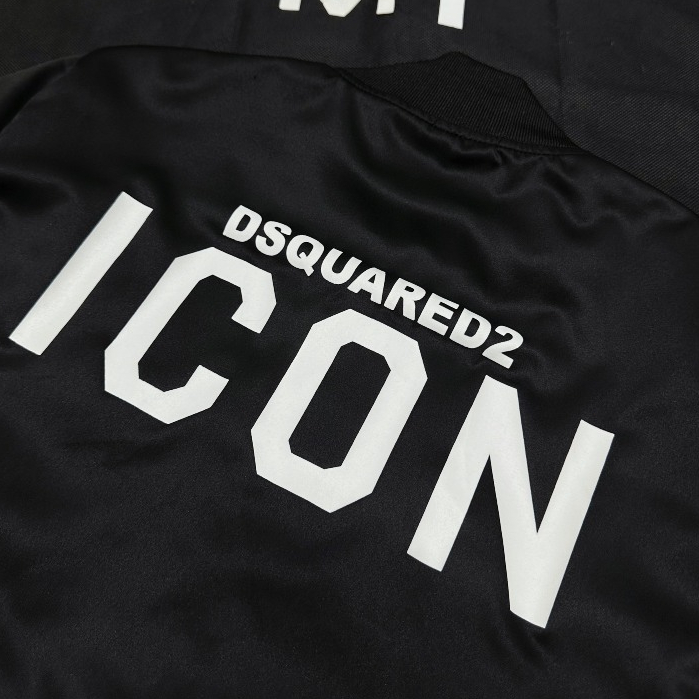 Áo Khoác Bomber DSQ-2 Hoạ Tiết Phối Siêu Chất - Áo Gió Bomber Quảng Châu Cao Cấp Dsq