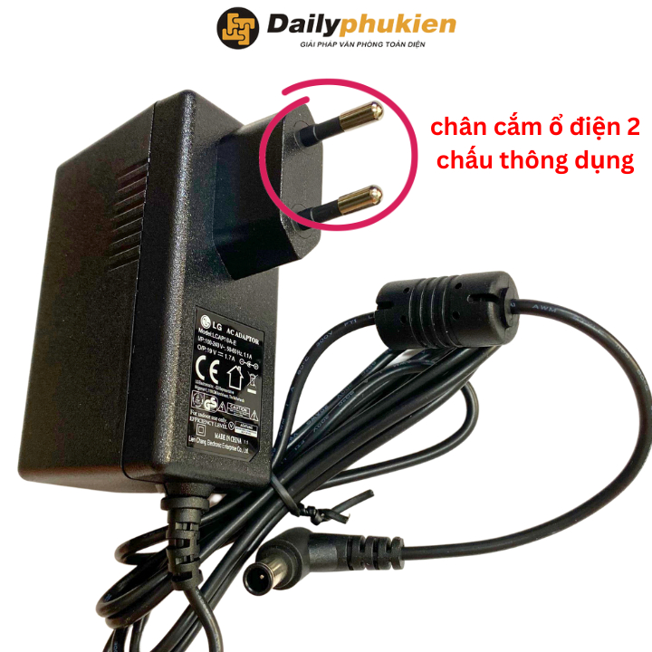Adapter nguồn màn hình LG 24EC53V 24EC53V-P 19v 1.7a bản liền dailyphukien