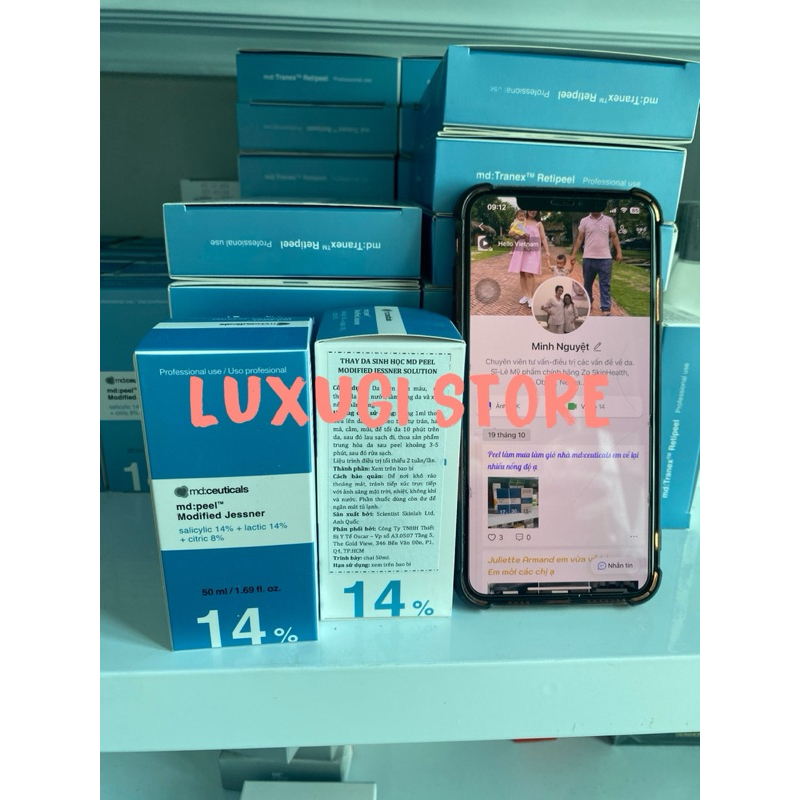 Peel MD, IM, Gigi - tách dung dịch Peel/Enhance/pro peel/post peel các loại