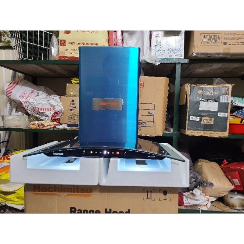 Máy hút mùi kính cong Hachimitsu hàng chính hãng