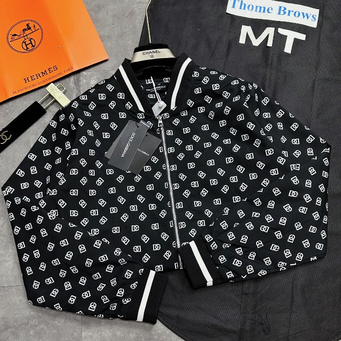 Áo Khoác Bomber Nam Đê Gờ In Logo Toàn Thân Siêu Đẹp - Áo Khoác Nam Bomber Đê Gờ Cao Cấp