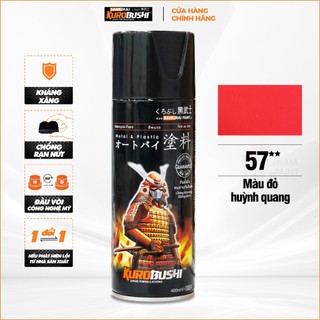 Sơn xịt samurai kurobushi - màu đỏ huỳnh quang 57 chuyên dùng cho xe máy