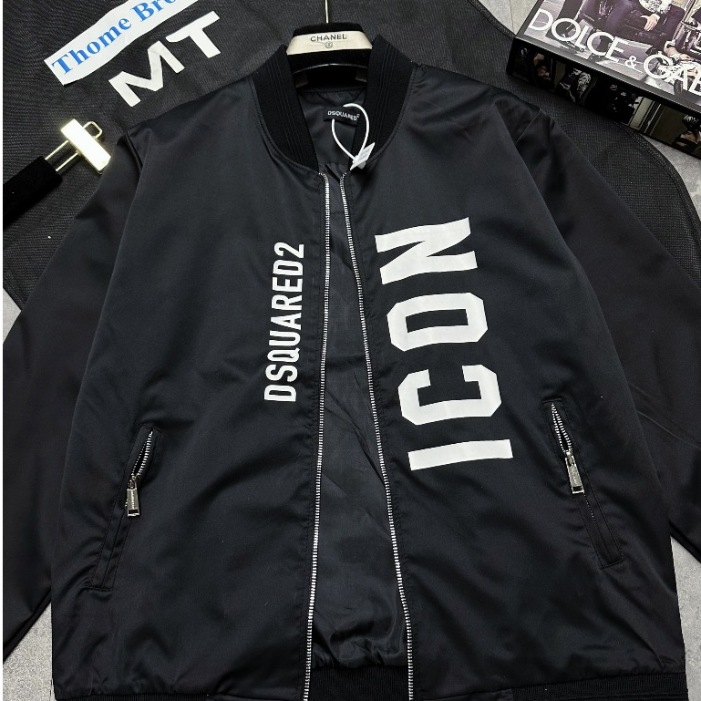 Áo Khoác Bomber Nam Đít Si Que Hình In 2 Bên Bo Chun Siêu Đẹp - Áo Bomber Gió Cao Cấp