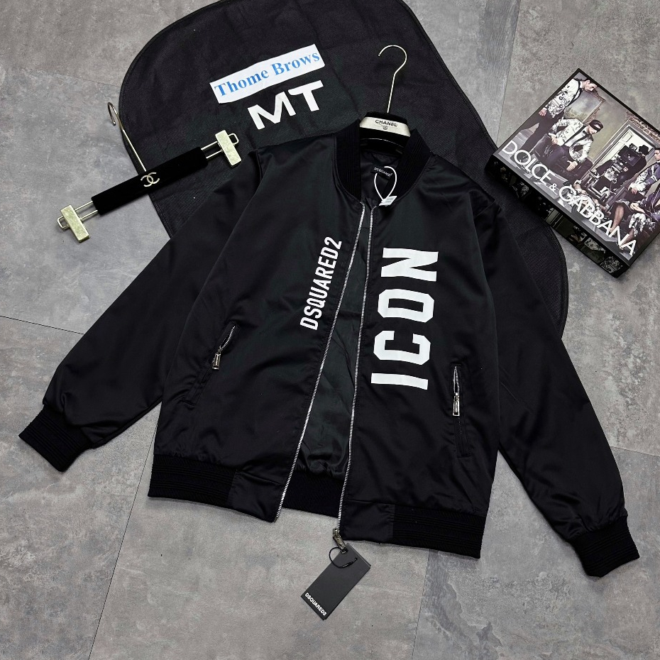 Áo Khoác Bomber Nam Đít Si Que Hình In 2 Bên Bo Chun Siêu Đẹp - Áo Bomber Gió Cao Cấp