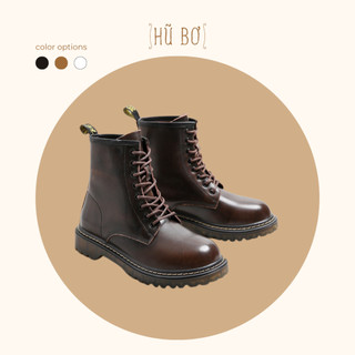 Combat Boots - Boots da bò nữ kiểu dáng quân đội