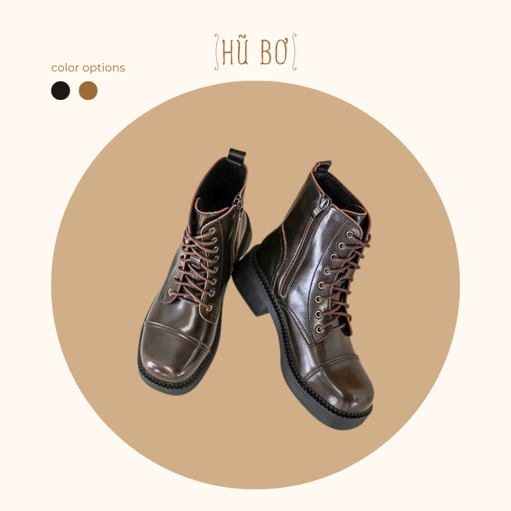 Mocha boots - Boots da bò nữ