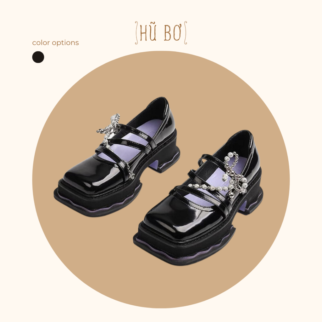 Komii shoes - Giày da bò nữ ( genuine leather) phong cách cá tính