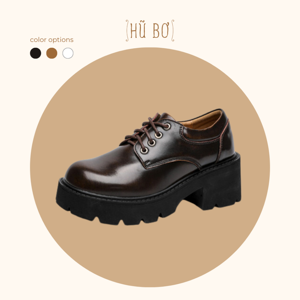 Platform Original shoes - Giày da bò nữ phong cách vintage, retro