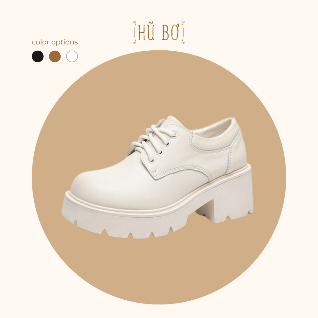 Platform Original shoes - Giày da bò nữ phong cách vintage, retro