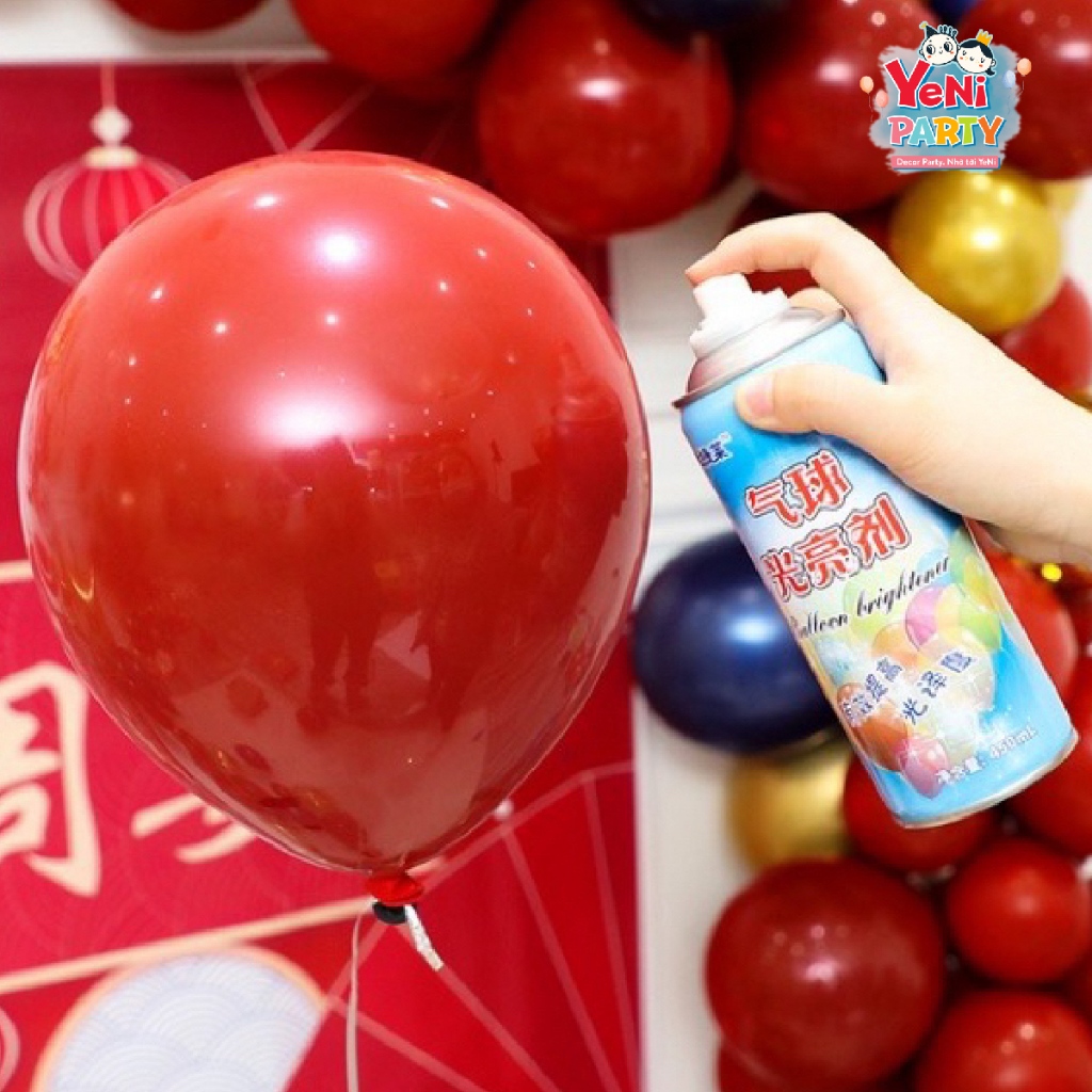 Bình Xịt Dưỡng Bóng Bay Làm Bóng Sáng Đẹp, Bền Màu- Chai Xịt Dưỡng Giữ Màu Bong Bóng XDGMB