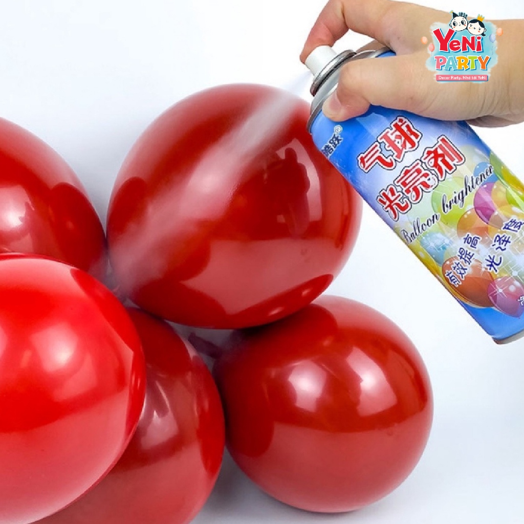 Bình Xịt Dưỡng Bóng Bay Làm Bóng Sáng Đẹp, Bền Màu- Chai Xịt Dưỡng Giữ Màu Bong Bóng XDGMB