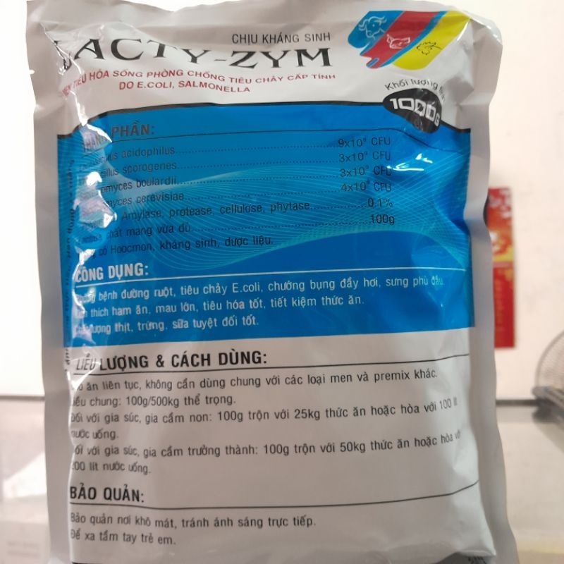 Men cao tỏi, Super bio, Lacty-zym, Super zyme 1kg men tiêu hóa vật nuôi