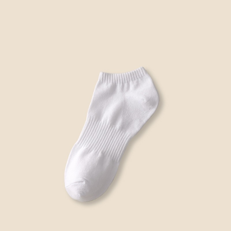 Tất Nam nữ Cotton, tất khử mùi có bo cổ chân và bo lòng bàn chân, thoáng khí, tất đanh, dai, ôm chân đi giày thoải mái