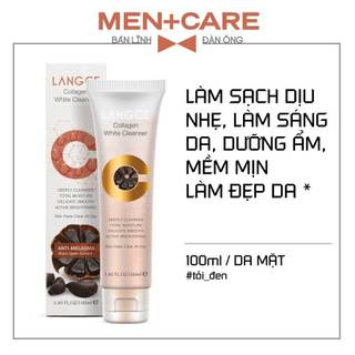 Rửa mặt collagen trắng da giữ ẩm tỏi đen dạng gel 100ml langce dành cho nam