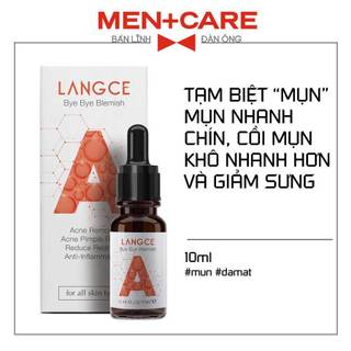 Serum chấm mụn, giảm mụn, chống viêm làm dịu da 10ml langce dành cho nam