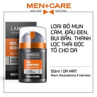 DƯỠNG TRẮNG DA KIỂM SOÁT NHỜN CUNG CẤP ẨM COLLAGEN SKIN WHITE LANGCE dành cho Nam