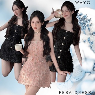 [Fesa Dress] Đầm WAYO thiết kế cúp ngực phối nút cao cấp dự tiệc sang trọng