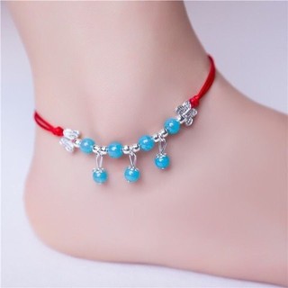 ( 24 Mẫu ) Lắc chân sợi chỉ đỏ may mắn