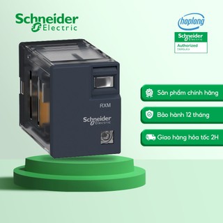 Relay trung gian RXM4LB2BD Schneider - 24VDC - loại 4 Poles (14 chân) - 3A - có đèn