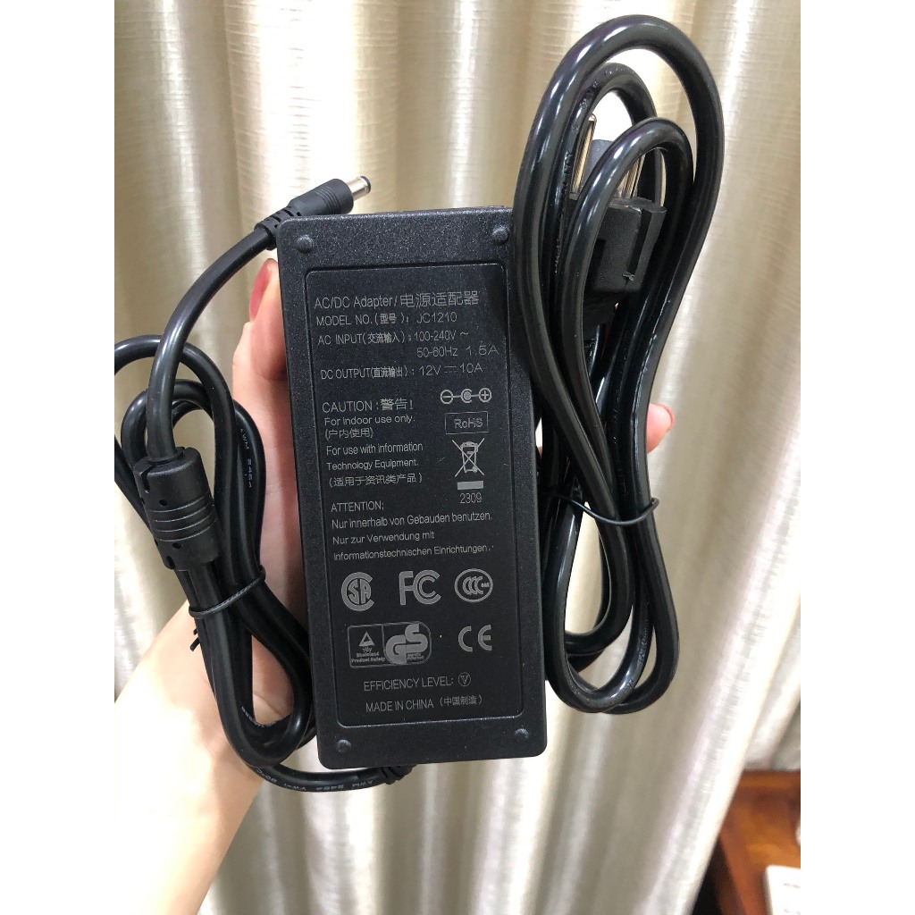 Bộ adapter nguồn cho Đèn led COB DC 12v 10a dùng chiếu sáng hồ cá
