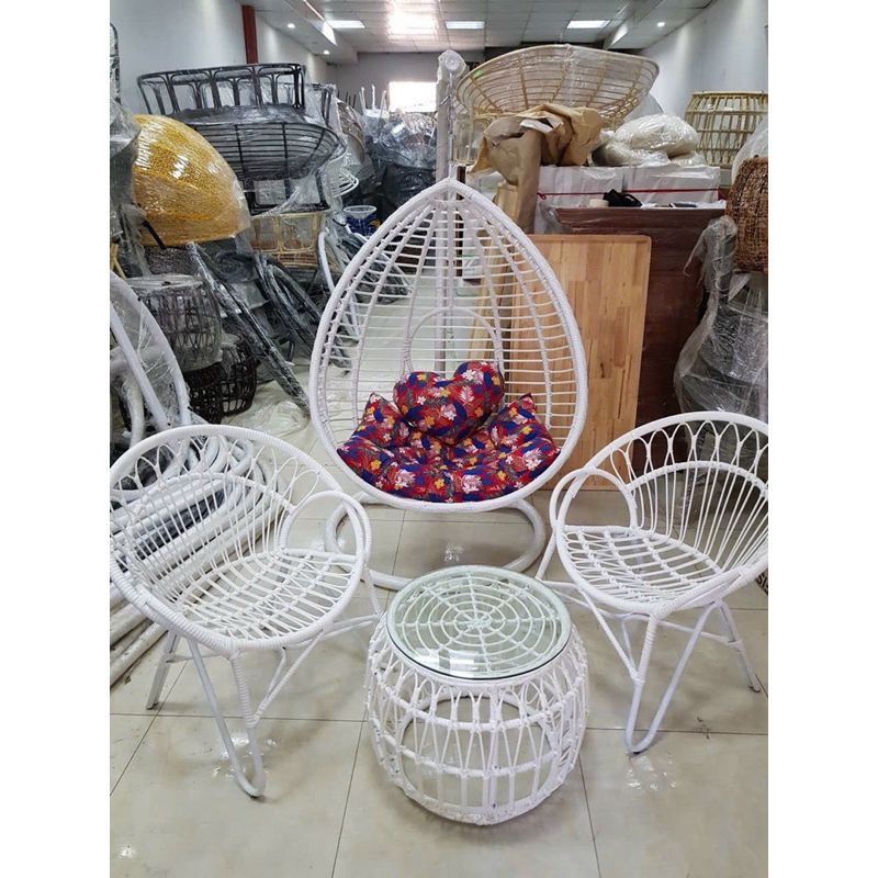 Sỉ Xích Đu Mây Nhựa Khung Sắt