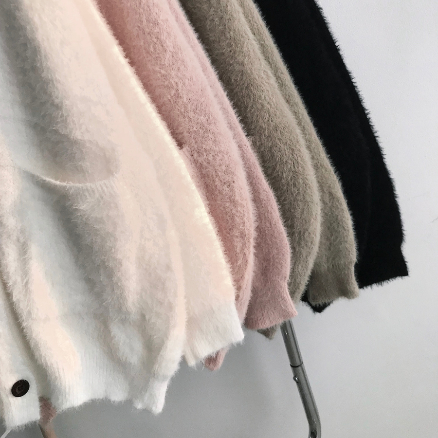 Áo khoác cardigan nữ chất vải len lông thỏ mềm mịn FLORA 10619 - Jemcloset