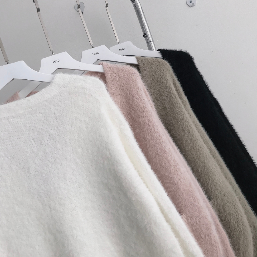 Áo khoác cardigan nữ chất vải len lông thỏ mềm mịn FLORA 10619 - Jemcloset