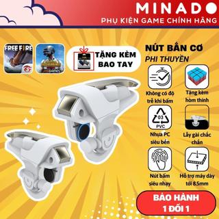 Nút bắn Pubg Mobile ff chơi game siêu nhạy mô phỏng phi thuyền tay cầm chơi game điện thoại pubg ros freefire MINADO