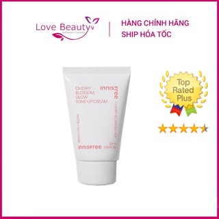 (Mẫu mới 2023) Kem dưỡng nâng tone từ hoa anh đào dạng tuýp Innisfree Jeju Cherry Blossom Tone Up