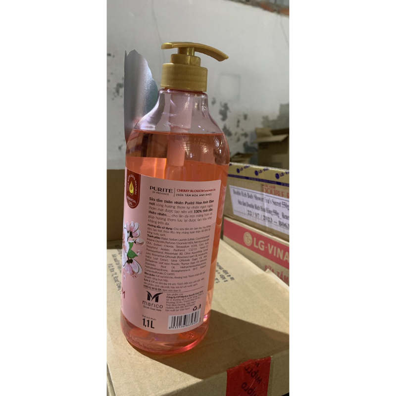 Sữa Tắm Mềm Mịn PURITE Hoa Anh Đào Chai 1100ml