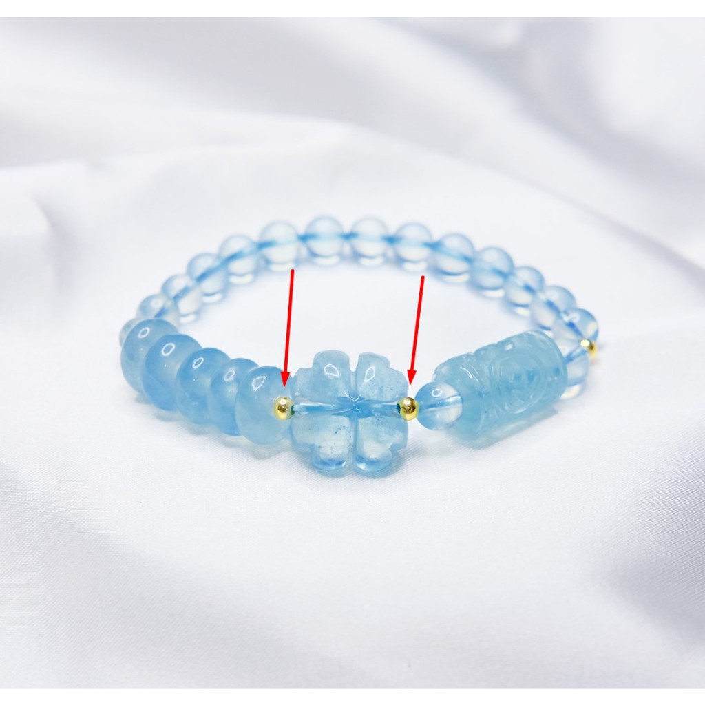 Một Viên bi bạcS925 mạ vàng 3mm dùng xỏ vòng tay, không xỏ vừa dây cáp UPCARA