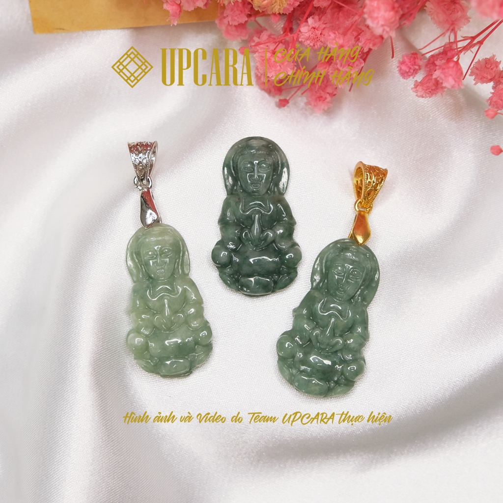 Mặt Quán Âm chất liệu camthach chuẩn a thiên nhiên UPCARA