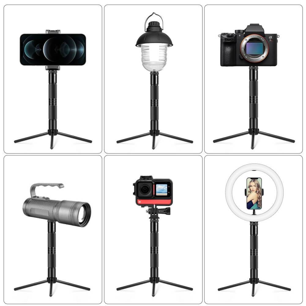 TRIPOD MINI DU LỊCH ĐA NĂNG NHÔM CNC PULUZ
