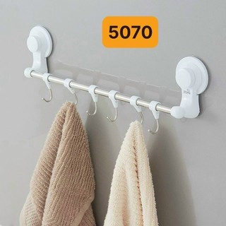 Thanh ngang treo đồ hút chân không, móc treo đồ hút chân không kèm móc