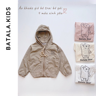 Áo gió chống nắng cho bé Batala kids, áo gió Mỏng 1 lớp chất liệu vải gió mềm nhẹ cho bé từ 10- 22kg AOGIO