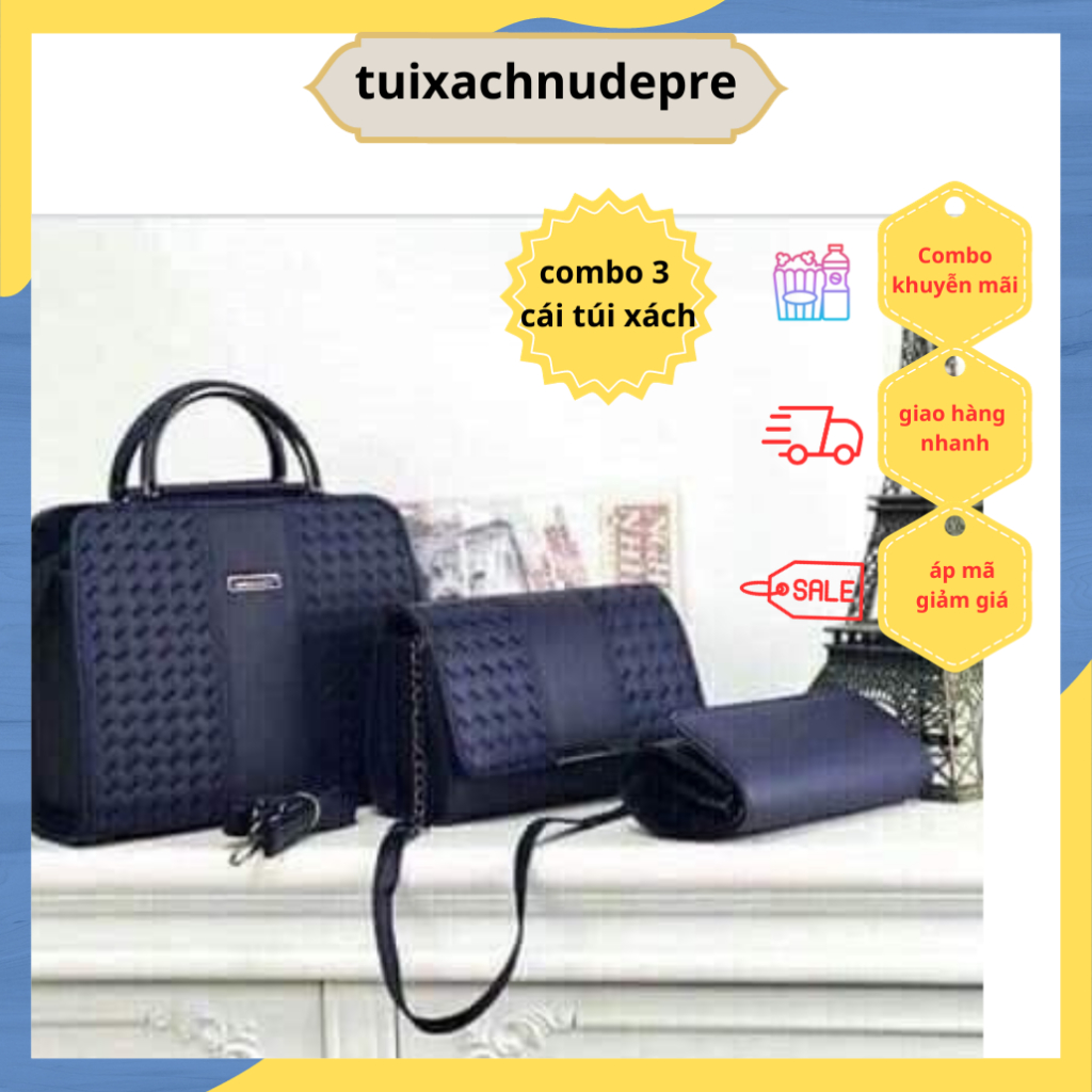 Túi xách nữ đẹp đeo chéo quai thời trang trẻ trung công sở,combo 3 cái túi