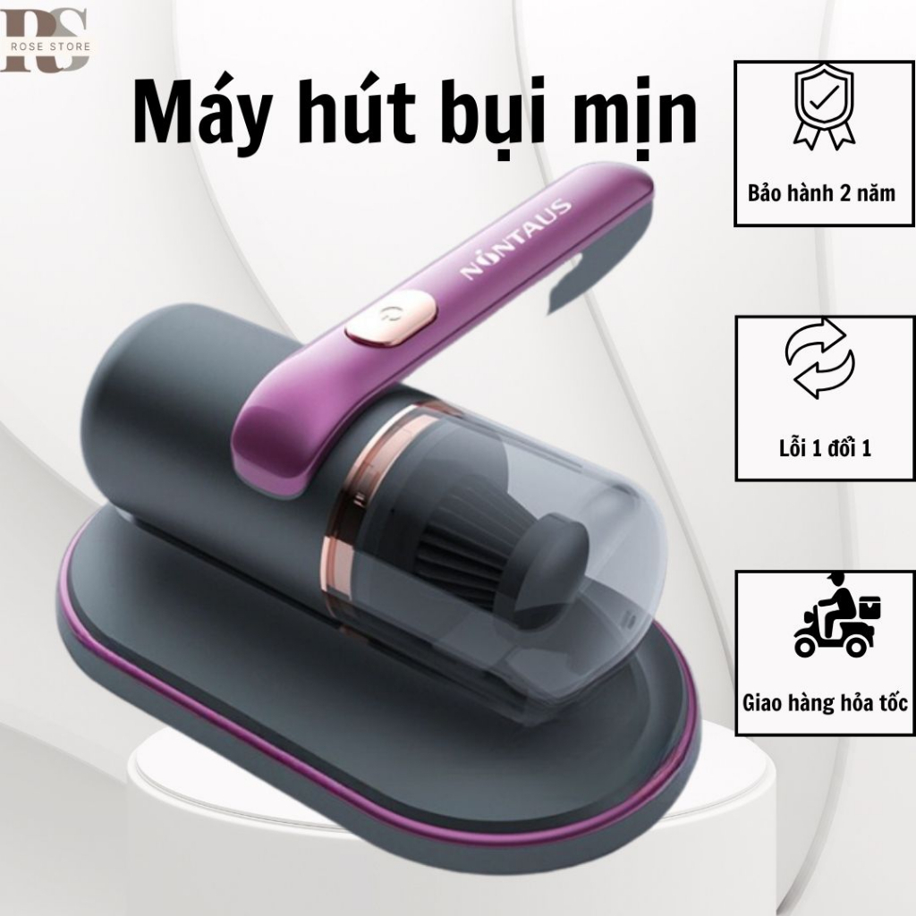 Máy hút bụi mini cầm tay không dây, Máy hút bụi giường nệm diệt khuẩn tia UV thế hệ mới, Hút bụi mịn, chăn ga, sofa