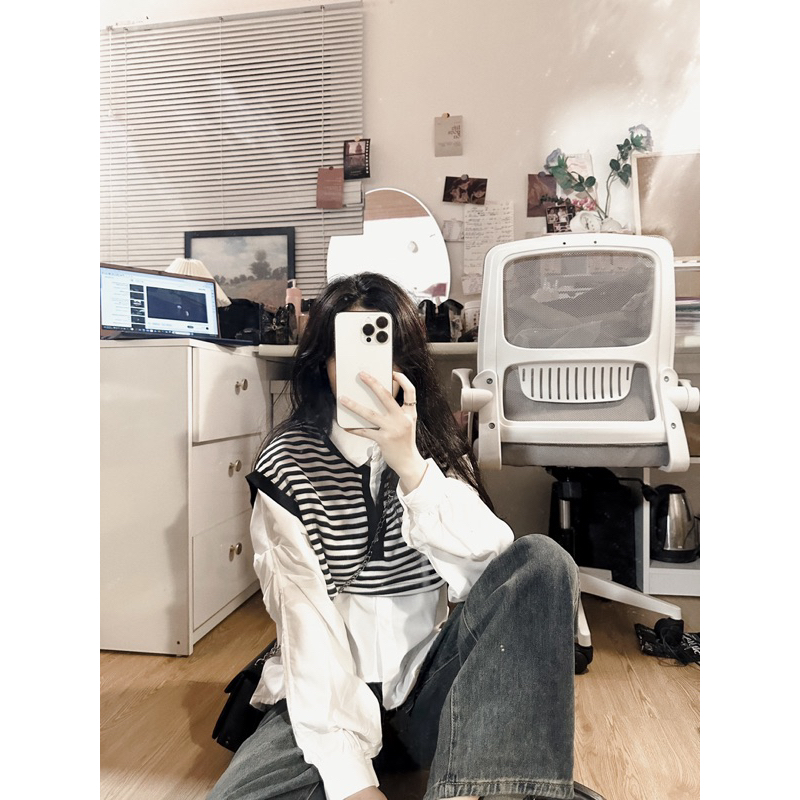 Áo sơ mi kèm gile