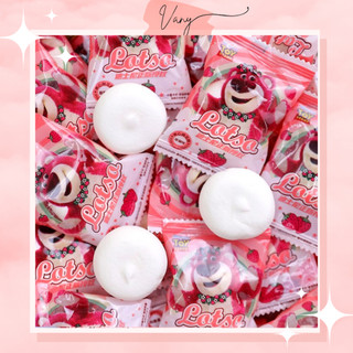 Kẹo Dẻo Marshmallow Nhân Mứt Dâu Gấu Dâu Lotso
