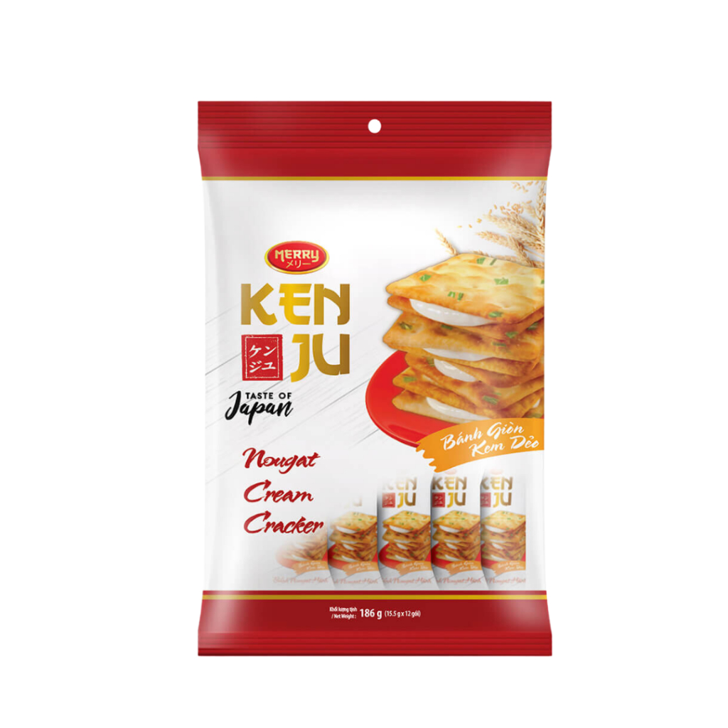 Bánh Richy Kenju quy hành kem dẻo túi 186g